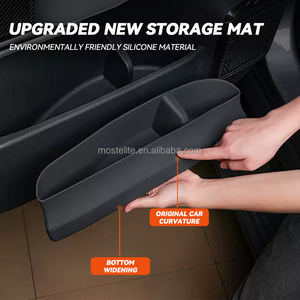 Accessoires intérieurs de <span class=keywords><strong>voiture</strong></span>, boîte de rangement de porte, ensemble de 4 pièces, boîte de rangement de poignée de porte avant et arrière en TPE pour accessoires Byd Leopard 5 - Product Image 4