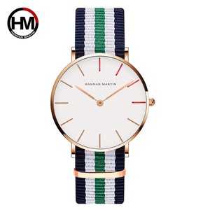 HANNAH MARTIN WATCH FACTORY Mouvement à quartz japonais de haute qualité 3 ATM <span class=keywords><strong>Montre</strong></span>-bracelet étanche Relojes Hombre avec bracelet milanais - Product Image 2