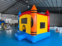 Structure gonflable avec toboggan pour enfants, idéale pour les fêtes d'anniversaire, aire de jeux extérieure commerciale, vente en gros, approvisionnement direct usine