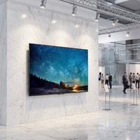 Téléviseur intelligent 75 pouces avec interface anglaise, véritable 4K HDR, ultra-fin, écran anti-explosion