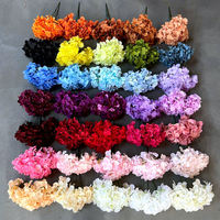 Kunstzijde 5-takken grote hortensia boeket bruiloft locatie decoratie bruidsboog ceremonie achtergrond bloemstuk