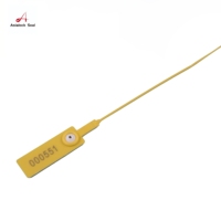 Hochsicherheits-Anhänger-Sicherheitssiegel aus Polypropylen & Metallclips, Wasserbeständig, O-Ring-Typ, Asialock Modell A-008