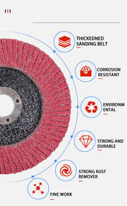 Venda Direta de Fábrica Disco Abrasivo Flap Grit 60 80 120 de 4 Polegadas para Polimento de Metal Suporte OEM - Product Image 2