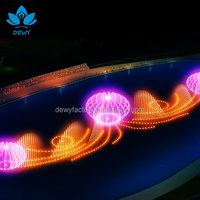 Fontaines d'eau musicales dansantes de luxe DEWY, résistantes au feu, en acier inoxydable, modernes, pour l'extérieur, les jardins, les hôtels, les thèmes