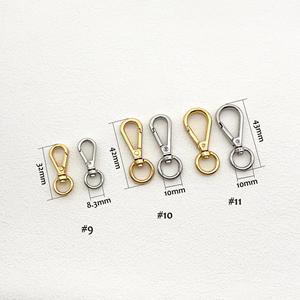 ตัวล็อกกระเป๋าแบบก้ามปู แพ็คตัวล็อกโลหะสีทองและสีเงิน - Product Image 5