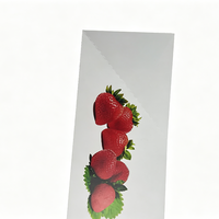 Barquette alimentaire en papier biodégradable écologique, imprimée sur mesure, de qualité alimentaire, pliable, pour emballages à emporter de fraises, boîte à fruits