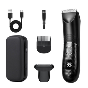 Recortadora Corporal OEM/ODM IPX7 con Bolsa de EVA, Afeitadora Eléctrica de Doble Lámina para Barba, Recortadora de Vello Corporal para Hombre con Kit de Aseo Ligero - Product Image 5