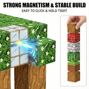 AiJH 93PCS DIY Block Building Cubes Sensory Educational Building Blocks Set Tiles Kids Build Cubes STEM Game Toys - Product Image 4