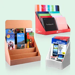 Paper Countertop Tabletop Brochure Holder Counter Top Books Magazine Cardboard Brochure Display Box