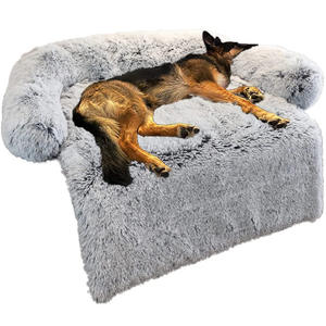 Lits pour chiens doux, maison douce en peluche longue, meilleur lit pour <span class=keywords><strong>chien</strong></span>, <span class=keywords><strong>panier</strong></span> pour animaux de compagnie, produits pour animaux de compagnie, coussin, lit pour chat, tapis pour chat, canapé pour animaux de compagnie - Product Image 1
