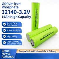Cellule de batterie LiFePO4 32140 3.2V 15Ah, batterie au phosphate de fer et de lithium rechargeable haute capacité pour le stockage d'énergie solaire, véhicule électrique