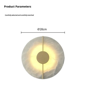 Bedroom Living Room <b>Bedside</b> <b>Light</b> Hotel Room Aisle Alabaster Marble <b>Wall</b> Lamp - Product Image 5