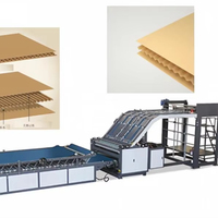 Machine automatique de laminage de carton ondulé pour boîtes en carton ondulé