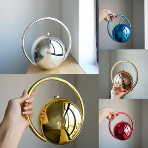 Sac à main de soirée pour femme, en acrylique de luxe, avec strass, chaînes carrées, fermoir à loquet, capacité importante, pour mariage et fête - Product Image 6