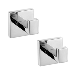 Thép Không Gỉ Nặng Treo Tường Khăn Tắm Móc Tắm Vuông Robe <span class=keywords><strong>Hook</strong></span>, 2 Mảnh - Product Image 1