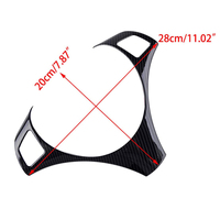 JDMorsport88 Garniture de volant ABS noir brillant en fibre de carbone pour BMW E90 E91 E92 E93 M2 E82 M3 2005-2012