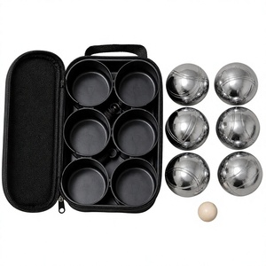 <span class=keywords><strong>Jeu</strong></span> de boules de pétanque en métal avec étui de transport zippé pour jeux de plein air sur pelouse - Product Image 2