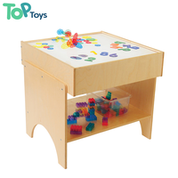 Table lumineuse à LED Montessori pour tout-petits avec rangement Boîte à lumière LED pour garderie Maternelle Pépinière Bébé Table de jeu
