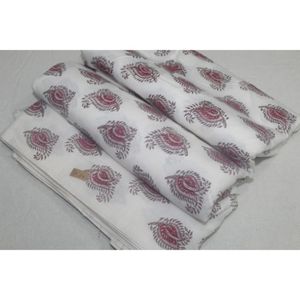 Tela de Algodón Ligera Estampada a Mano, Textil Artesanal de Jaipur para Vestidos de Niñas y Niños, Precio al por Mayor - Product Image 1