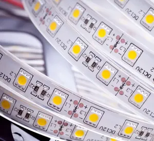 شريط ضوئي LED للتزيين مرن 12 فولت/24 فولت SMD 5050 توريد من المصنع