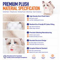Premium KI-Begleiter Ragdoll-Katze Plüsch-Roboter Technologie-Spielzeug Charmantes Elektronisches Haustier-Geschenk KI-Interaktives Lernspielzeug