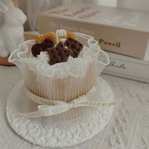 เทียนหอมกลิ่นเค้กคุกกี้ช็อกโกแลตดีไซน์ใหม่ปี 2026 ของขวัญวันเกิด ของชำร่วยงานแต่งงาน ของตกแต่งห้องนอน เทียนหอมงานฝีมือ - Product Image 1