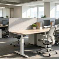 Cloison acoustique de bureau certifiée TUV, fixation par pince, en fibre de polyester NRC 0.9 ASTM E84 Eco