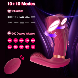 Culotte vibrante télécommandée App avec 9 modes de vibration agités, vibrateurs papillon jouets sexuels féminins adultes pour femmes <span class=keywords><strong>Couple</strong></span> - Product Image 3