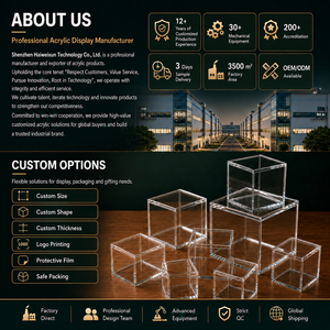 Scatola in Acrilico Trasparente Personalizzata, Contenitore Cubo per Esposizione, Cajas De Acrilico, Personalizzazione di LOGO, Dimensioni, Forma e Colore - Product Image 5