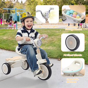 Tricycle 4-en-1 Istaride pour enfants – Vélo à 3 roues pour bébés de 1 à 5 ans, mode draisienne, cadeau idéal - Product Image 6