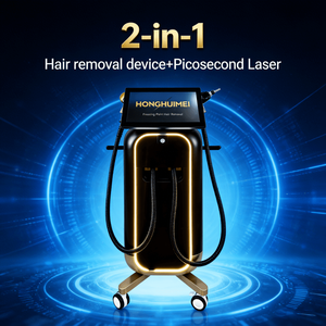 ระบบกำจัดขนด้วยเลเซอร์ไดโอดพิโคเซคันด์ 2-in-1 ความยาวคลื่น 755nm/808nm/1064nm แบบตั้งพื้น สำหรับกำจัดรอยสัก/ไฝ/กระ แบบสองระบบ - Product Image 2