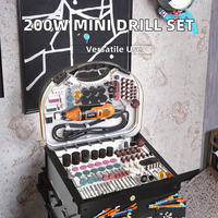 Mini perceuse et meuleuse électrique industrielle 200W avec moteur sans balais, disque de meulage 125mm, 110-240V pour le polissage