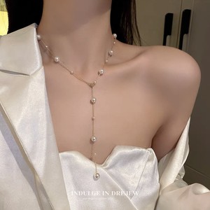 Shijia Pearl Starry Sky Necklace Y Shape Sweater Chain AAA Grade Women's Jewelry - Product Image 4