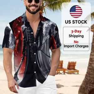 Camisa Hawaiana Personalizada con Diseño <span class=keywords><strong>de</strong></span> Fantasma Gótico, Inspirada en Dark Souls, con Estampado <span class=keywords><strong>de</strong></span> Inyección <span class=keywords><strong>de</strong></span> Tinta, Disfraz <span class=keywords><strong>de</strong></span> Halloween <span class=keywords><strong>para</strong></span> Hombre - Product Image 1