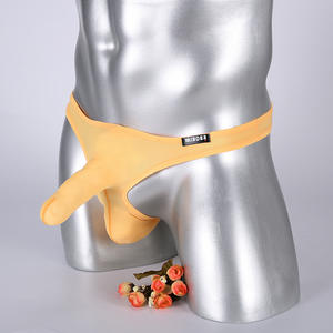 <span class=keywords><strong>Ensemble</strong></span> de sous-vêtements pour homme, slip érotique, design nez d'éléphant, taille basse, tissé, respirant, sans couture, écologique, string, pantalon d'avion, en vrac - Product Image 6