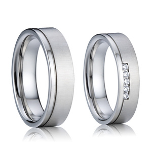 Oro blanco de titanio de joyería anillos de boda ehering anel bague anillos <span class=keywords><strong>ringar</strong></span> snubni prsteny trouwringen anelli jegygyuru - Product Image 2