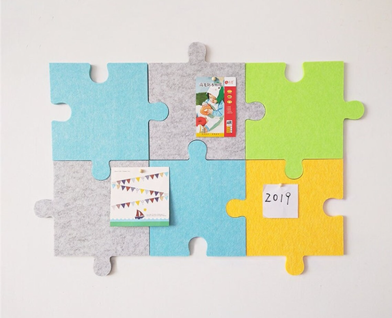 Jigsaw Puzzle Pin Board PET Felt