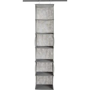 Organisateur de placard suspendu à 6 niveaux Basics avec poches pour ranger les vêtements et les pulls, 12 L x 9 P x 33 H - Product Image 3