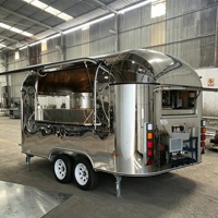 Camion de restauration mobile en aluminium galvanisé couleur personnalisée, chariot à fruits, panini, frappés, remorque alimentaire, tableau de menu LED, ADR, bonbons