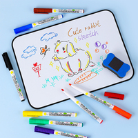 Marqueurs d'art souples et colorés permanents, rechargeables, pour le dessin et la calligraphie, ensemble de stylos pinceaux réels