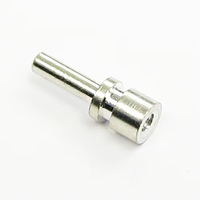 Broche de contact PCB mâle usinée en laiton, queue à souder personnalisée OEM JIATEL