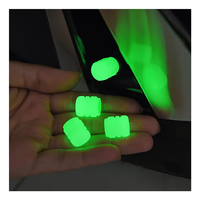 Capuchons de valve de pneu de voiture fluorescents personnalisés de haute qualité, lumineux et phosphorescents dans le noir