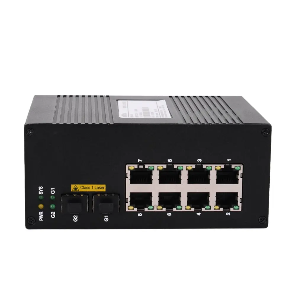 10 port 8G+2G networking switch for cctv security monitoring system 1000M managed ethernet switch