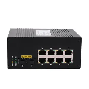 10 port 8G + 2G networking schalter für cctv sicherheit überwachung system 1000M managed ethernet switch