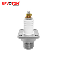 Suministro de fábrica de alto voltaje HN hembra Jack 4 agujeros brida Panel montaje Cable RF coaxial conectores coaxiales