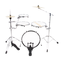 Batterie de percussions portable professionnelle 4 fûts 3 cymbales à prix abordable, idéale pour l'entraînement des débutants – Vente chaude directe usine Chine