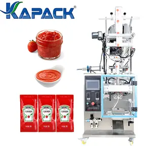 KAPACK Automatic Liquid Paste Packaging Machine Ketchup Four Side Seal Filling And Sealing Packing Machine