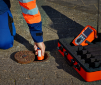 Terminal portable SePem 01 Master SEWERIN pour la surveillance des fuites dans les réseaux d'eau municipaux