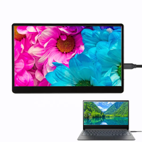 Ultra-mince intégré 15.6 pouces IPS Portable Display Notebook Computer Portable Display Screen Extender Dual Speakers