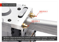 Outil de soudage pneumatique MR19 pour sangles, scelleuse double encoche pour sangles PET PP, ensacheuse manuelle à chaud pour balles de coton